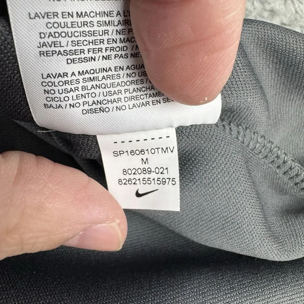 Nike Gilet Mens M Grey Golf Tour‎ Performance Dri Fit Medalist 1/4 Zip Jacket